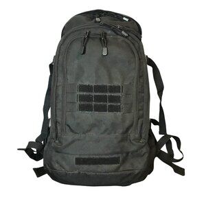 Tactical Military Backpack Black Code Alpha Heavy Duty Durable Gear